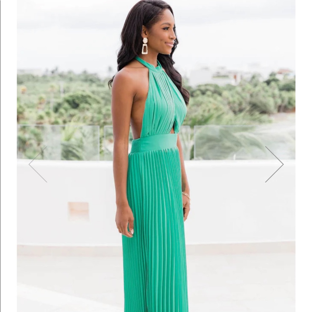 Pleated Halter Maxi - Picture 4 of 9